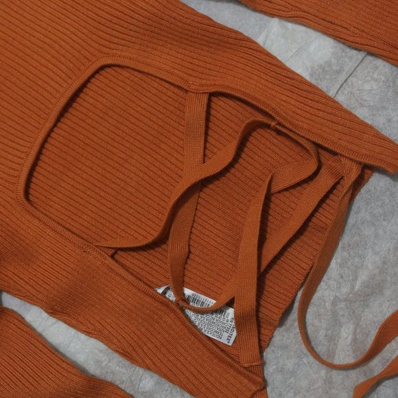 NWT Zara Lace-up Open Back Knit Top. - Picture 8 of 10